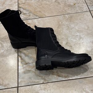 Sam Edelman Black Combat Boots